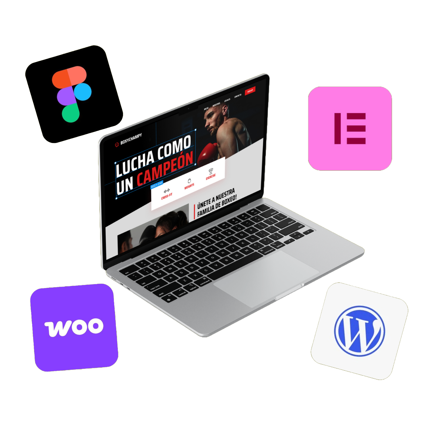 laptop diseño web
